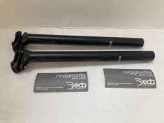 2 X DEDA ZERO SEATPOST IN BLACK 27.2MM