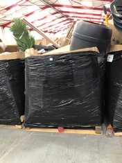 PALLET OF ASSORTED ITEMS TO INCLUDE PLASTIC BLACK GARDEN BARRELL (KERBSIDE PALLET DELIVERY)