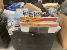 PALLET OF ASSORTED ITEMS TO INCLUDE MODULAR HAND TOWEL DESPENSER (KERBSIDE PALLET DELIVERY)