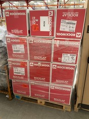 PALLET OF ASSORTED ROCKWOOL INSULATION TO INCLUDE 114 X 25 X 1000MM H&V PIPE SECTION INSULATION - ITEM NO. 125349 (KERBSIDE PALLET DELIVERY)