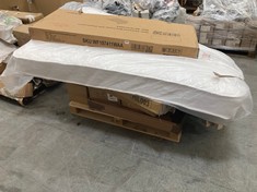 PALLET OF ASSORTED ITEMS / PARTS TO INCLUDE PINEWOOD BEDFRAME WITH DRAWER (KERBSIDE PALLET DELIVERY)