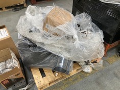 PALLET OF ASSORTED ITEMS TO INCLUDE FUJIFAN MOTOR OUT MFB252TAT (KERBSIDE PALLET DELIVERY)