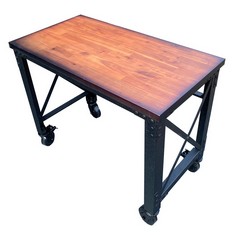 DURAMAX 46'' INDUSTRIAL METAL AND WOOD WORK TABLE - ITEM NO. 68023 - RRP £110