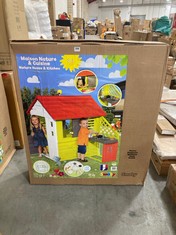 SMOBY NATURE HOUSE AND KITCHEN GARDEN PLAYHOUSE - RRP £120