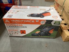 YARDFORCE CORDLESS LAWNMOWER 37CM - MODEL NO. LM G37A - RRP £207