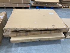 PALLET OF ASSORTED FURNITURE / PARTS TO INCLUDE VIDA DESIGNS VERONICA DOUBLE OTTOMAN BED FRAME (PART ONLY) (KERBSIDE PALLET DELIVERY)