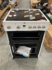 HISENSE 60CM ELECTRIC OVEN IN WHITE WITH CERAMIC HOB - MODEL NO. HDE3211BWUK (MISSING DOORS) - RRP £399