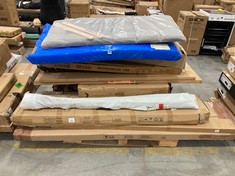 PALLET OF ASSORTED FURNITURE / PARTS TO INCLUDE VIDA DESIGNS LIBSON DOUBLE OTTOMAN BED FRAME IN BLACK (BOX 2/3, PART ONLY) (KERBSIDE PALLET DELIVERY)