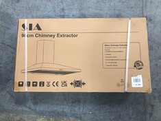 SIA 90CM CHIMNEY EXTRACTOR - MODEL NO. CHL90BL