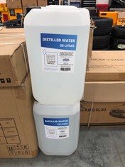 2 X THE WATER COOLER COMPANY 25L DISTILLED WATER (COLLECTION ONLY)