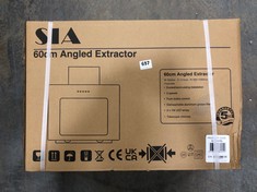 SIA 60CM ANGLED EXTRACTOR - MODEL NO. AGE61BL - RRP £110