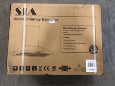 SIA 60CM CHIMNEY EXTRACTOR - MODEL NO. CHL60SS