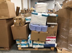 PALLET OF ASSORTED ITEMS TO INCLUDE SEALED AIR MAIL LITE PADDED ENVELOPES (KERBSIDE PALLET DELIVERY)