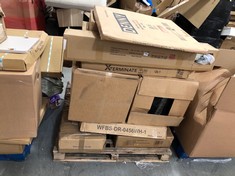 PALLET OF ASSORTED ITEMS TO INCLUDE PHOENIX 3 DRAWER 2 DOOR WARDROBE - PRODUCT CODE. ROBPHO2WT (BOX 2, PART ONLY) (KERBSIDE PALLET DELIVERY)