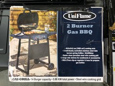 UNIFLAME 2 BURNER GAS BBQ GRILL