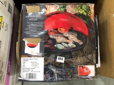 UNIFLAME PORTABLE CHARCOAL GRILL TO INCLUDE PORTABLE BBQ WITH LID