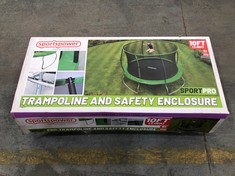 SPORTSPOWER 19FT TRAMPOLINE WITH SAFETY ENCLOSURE