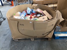 PALLET OF ASSORTED FOOD / DRINK TO INCLUDE 6 X ITSU CHILLI MISO NOODLE CUP 63G - BBE: 03/2024 (KERBSIDE PALLET DELIVERY)