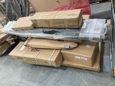 PALLET OF ASSORTED FURNITURE / PARTS TO INCLUDE CASARIA CHRISTMAS TREE WITH STAND (PART) (KERBSIDE PALLET DELIVERY)