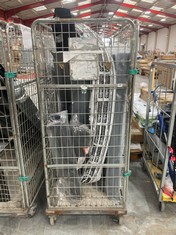 CAGE OF ASSORTED ITEMS TO INCLUDE AUTOMOTIVE REPLACEMENT PATFOR (CAGE NOT INCLUDED) (KERBSIDE PALLET DELIVERY)