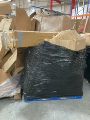 PALLET OF ASSORTED ITEMS TO INCLUDE BABY DINING CHAIR (KERBSIDE PALLET DELIVERY)