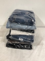 QTY OF ASSORTED ITEMS TO INCLUDE AMERICAN EAGLE STRETCH DREAMY DRAPE BAGGY WIDE LEG JEANS WASHED BLACK SIZE 4R TO INCLUDE AMERICAN EAGLE AIRFLEX+ ORIGINAL STRAIGHT TRUE BLACK JEANS SIZE 34/32