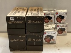 QTY OF ASSORTED TASSIMO COFFEE PODS TO INCLUDE L'OR CAPPUCCINO 8 X COFFEE PODS - BBE.: 05.06.2025