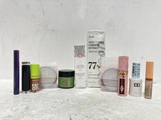 BOX OF ASSORTED BEAUTY PRODUCTS TO INCLUDE MIELLE ROSEMARY MINT STRENGTHENING EDGE GEL