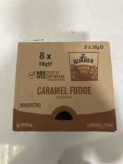 18 X QUAKER CARAMEL FUDGE FLAVOUR (8 POTS PER BOX).