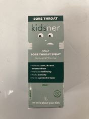 25 X KIDSNER SORE THROAT SPRAY.