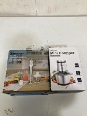 X4 ASSORTED ITEMS TO INCLUDE VPCOK MINI CHOPPER .