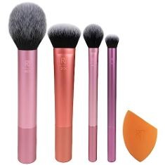 QTY OF ITEMS TO INLCUDE X44 ASSORTED BEAUTY ITEMS TO INCLUDE REAL TECHNIQUES EVERYDAY ESSENTIALS + MAKEUP SPONGE KIT, MAKEUP BRUSHES AND MAKEUP BLENDER SPONGE, FOR FOUNDATION, BLUSH, BRONZER, EYESHAD