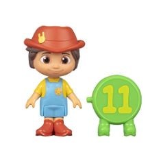 QTY OF ITEMS TO INLCUDE ASSORTED TOYS TO INCLUDE COCOMELON SINGLE FIGURE & ACCESSORY PACK - WT0048 - PRESCHOOL LEARNING TOYS, EXOST 20624 MEGA PACK TOY JUMP/SHOX FRICTION CAR.