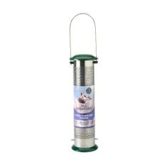 12 X PECKISH ALL WEATHER METAL NYJER SEED BIRD FEEDER, LARGE.