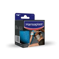 20 X HANSAPLAST KINESIOLOGY TAPE, WATERPROOF SPORTS TAPE RELIEVES MUSCLE PAIN AND PROMOTES BLOOD CIRCULATION, KINESIO TAPE PROVIDES SUPPORT FOR JOINTS AND MUSCLES, 1 ROLL, BLUE.