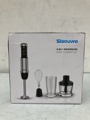 3 X SLAOUWO 4 IN 1 IMMERSION HAND BLENDER.