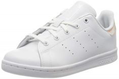 QTY OF ITEMS TO INLCUDE X2 ASSORTED ADIDAS FOOTWEAR TO INCLUDE ADIDAS STAN SMITH C SNEAKER, FTWR WHITE/FTWR WHITE/CORE BLACK, 12 UK, ADIDAS UNISEX KIDS CONTINENTAL 80 SLIPPERS, WHITE FTW BLA ESCARL M