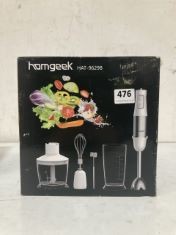 X4 ITEMS TO INCLUDE HOMEGEEK HAND BLENDER.