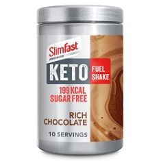 15 X SLIMFAST ADVANCED KETO FUEL SHAKE FOR KETO LIFESTYLE, RICH CHOCOLATE FLAVOUR, 10 SERVINGS, 350 G.