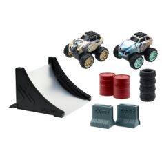 9 X EXOST 20624 MEGA PACK TOY JUMP/SHOX FRICTION CAR.