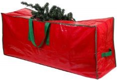 17 X CHRISTMAS TREE STORAGE BAG - STORES UP TO 7.5 FOOT DISASSEMBLED ARTIFICIAL XMAS TREE, DURABLE WATERPROOF MATERIAL ZIPPERED STORAGE CONTAINER WITH CARRY HANDLES.