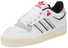 ADIDAS WOMEN'S RIVALRY LOW 86 W SNEAKER, FTWR WHITE/SILVER MET./CORE BLACK, 5.5 UK.