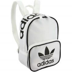 6 X ADIDAS ORIGINALS WOMEN'S ORIGINALS SANTIAGO MINI BACKPACK, WHITE, ONE SIZE, ORIGINALS SANTIAGO MINI BACKPACK.