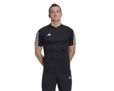 5 X ADIDAS MEN'S TIRO 23 COMPETITION JERSEY (SHORT SLEEVE), BLACK, XXL.