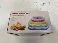 APPROX X15 ASSORTED ITEMS TO INCLUDE FOLDING STORAGE BOXES.