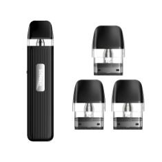 QTY OF ITEMS TO INLCUDE QUANTITY OF ASSORTED VAPE ITEMS TO INCLUDE GEEKVAPE SONDER Q POD KIT WITH 0.6OHM 3 PACK GEEKVAPE Q REPLACEMENT POD, NO NICOTINE, 2ML CARTRIDGE CAPACITY (BLACK SONDER Q POD+0.6