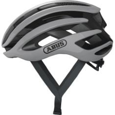 2 X HELMETS TO INCLUDE ABUS AIRBREAKER RACING BIKE HELMET - HIGH-END BIKE HELMET FOR PROFESSIONAL CYCLING - UNISEX, FOR MEN AND WOMEN - GREY, SIZE M.