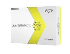 QUANTITY OF ASSORTED GOLF ITEMS TO INCLUDE CALLAWAY GOLF SUPERSOFT GOLF BALL 2023 YELLOW HYBRID, ONE DOZEN.