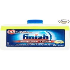 35 X FINISH DUAL ACTION DISHWASHER CLEANER LEMON SPARKLE 250 ML (PACK OF 8).