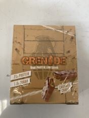 20 X GRENADE PROTEIN BAR CARAMEL CHAOS .